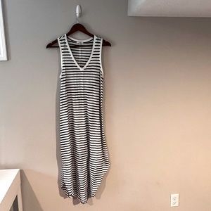 Black and white stripe Z Supply midi dress. Like new.